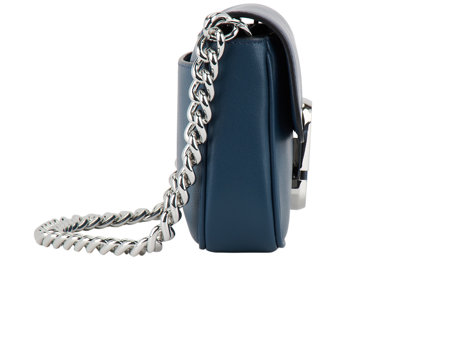 The J Marc Soft Shoulder Bag, &pound;180, Handbags, Blue, Leather, Side view